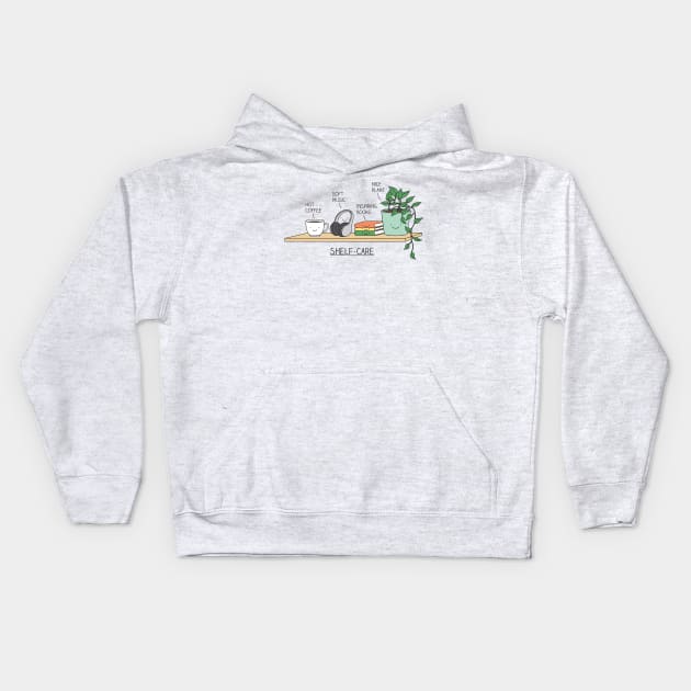 Shelf-care Kids Hoodie by milkyprint